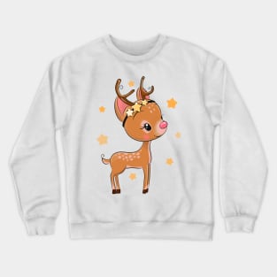 Cute Reindeer Crewneck Sweatshirt